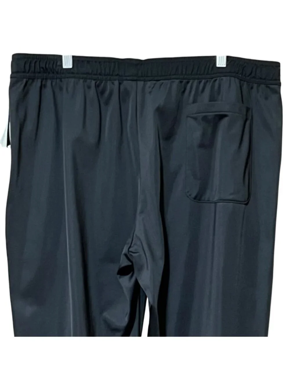 Adidas Men 2XL Black Tricot Track Pants NWT Zip Sporty Minimalist Streetwear